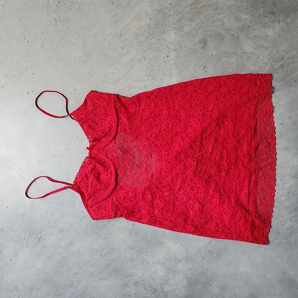 Victorias Secret Red Lace Lingerie